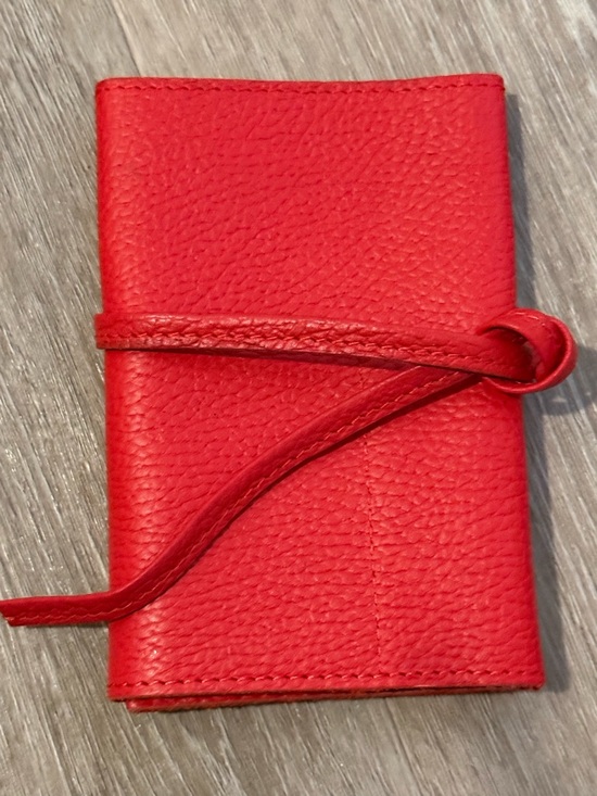 Mark & Graham Handbags - Mark & Graham Red leather Charger Roll Up Travel Organization Tech Storage